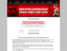 Tablet Screenshot of natural-bodybuilding.net
